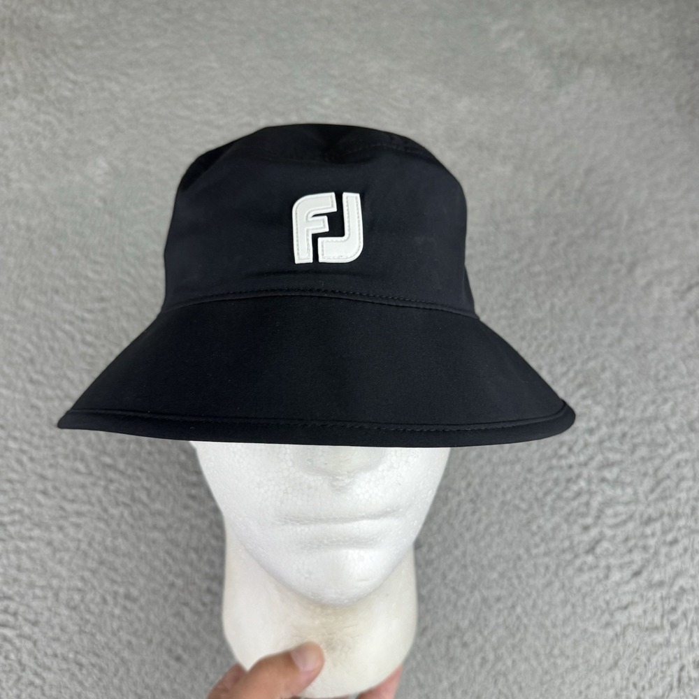 FootJoy DryJoys Tour Golf Bucket Rain Hat Sizes Small/Medium Black NWT New